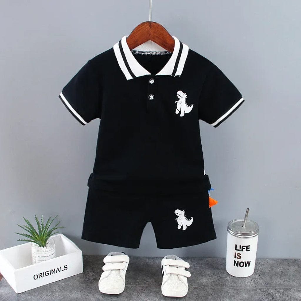 ONEAKIDS Baby & Toddler Outfits BLACK / 12-18M Boys' Dinosaur 2-Piece Matching Set