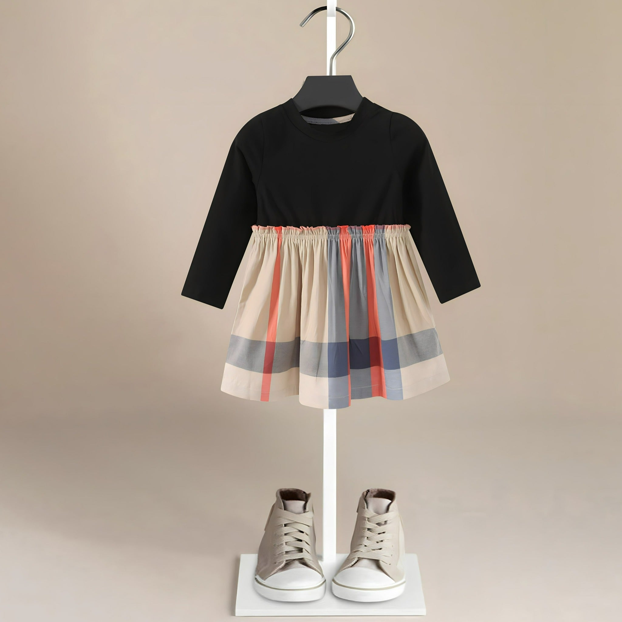 ONEAKIDS Baby & Toddler Outfits BLACK / 12-18M Vintage Beige Girls' Dress