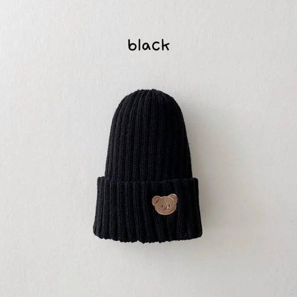 ONEAKIDS Baby & Toddler Outfits BLACK / ONE SIZE- 1-5YEARS Winter Wool Embroidered Unisex Beanie / Hat
