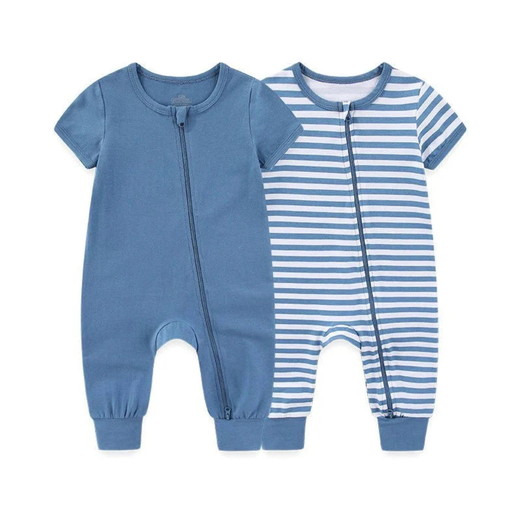 ONEAKIDS Baby & Toddler Outfits BLUE / 0-3M 2-Piece Unisex Baby Cotton Onesies