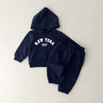 ONEAKIDS Baby & Toddler Outfits BLUE / 12-18M New York Hoodie Sweatshirt and Pants Set