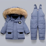 ONEAKIDS Baby & Toddler Outfits BLUE / 12-18M Unisex Winter 2-Piece Ski Snowsuit Puffer Jacket and Pants Set