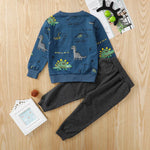 ONEAKIDS Baby & Toddler Outfits BLUE / 2T Dinosaur Spinosaurus Boys' Matching Set