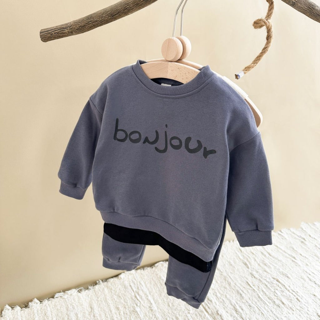 ONEAKIDS Baby & Toddler Outfits BLUE / 6-12M Bonjour Baby and Toddler 2-Piece Set