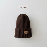 ONEAKIDS Baby & Toddler Outfits BROWN / ONE SIZE- 1-5YEARS Winter Wool Embroidered Unisex Beanie / Hat