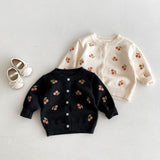 ONEAKIDS Baby & Toddler Outfits Cherry Button Down Little Girls' Cardigan