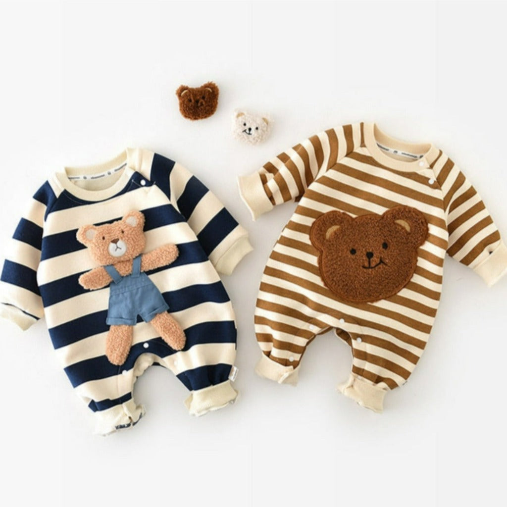 ONEAKIDS Baby & Toddler Outfits Cozy Unisex Baby Bear Romper