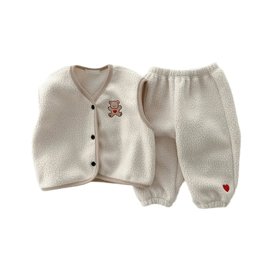 ONEAKIDS Baby & Toddler Outfits CREAM / 12-18M Unisex Vest & Pants Matching Set