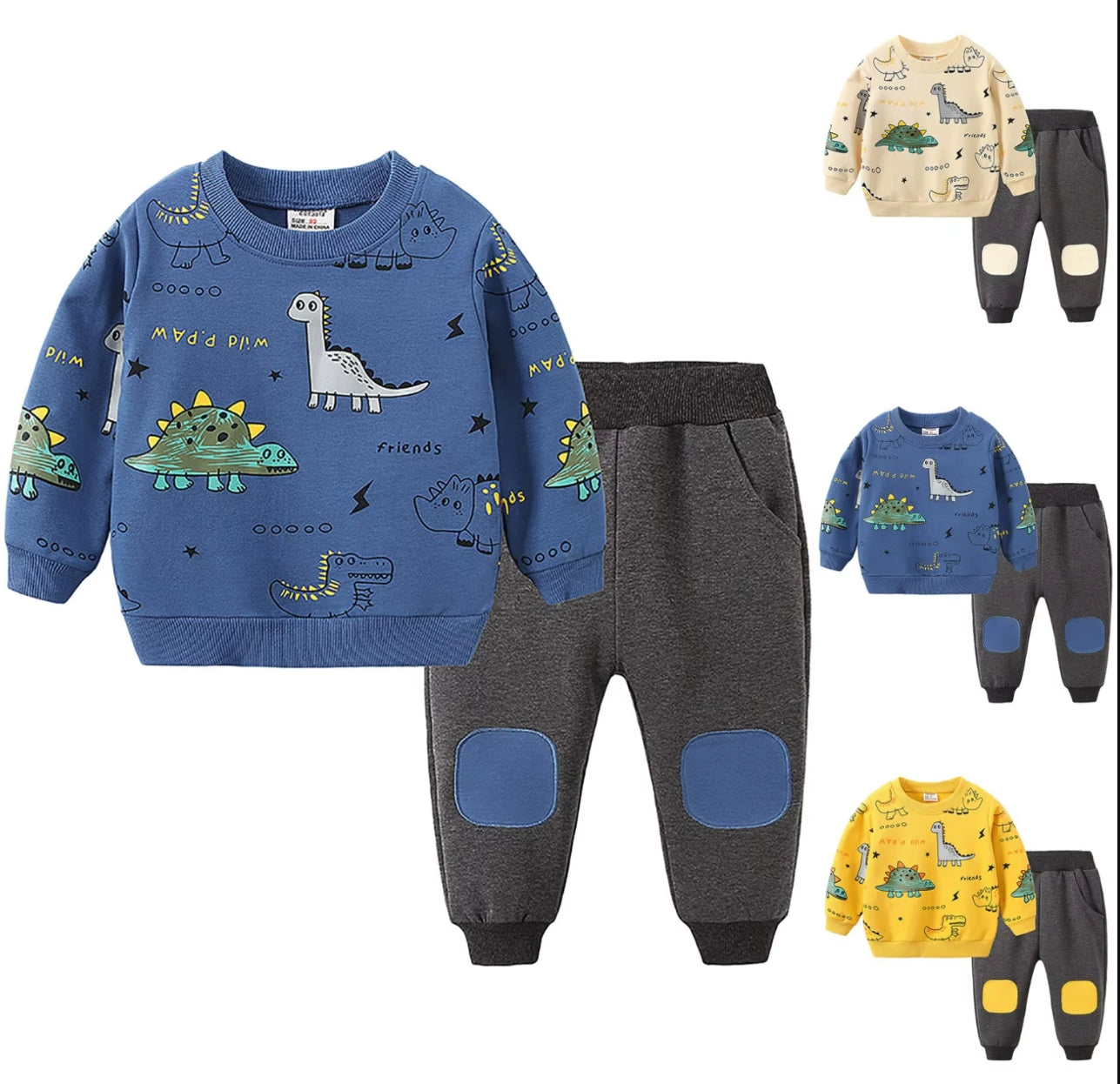 ONEAKIDS Baby & Toddler Outfits Dinosaur Spinosaurus Boys' Matching Set