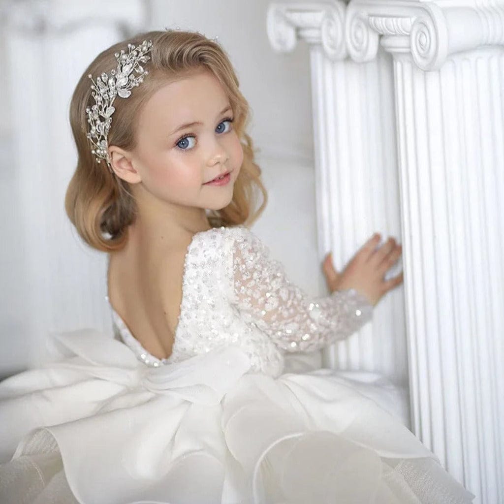 ONEAKIDS Baby & Toddler Outfits Flower Girls' Festive Soleil Dress with Glitters