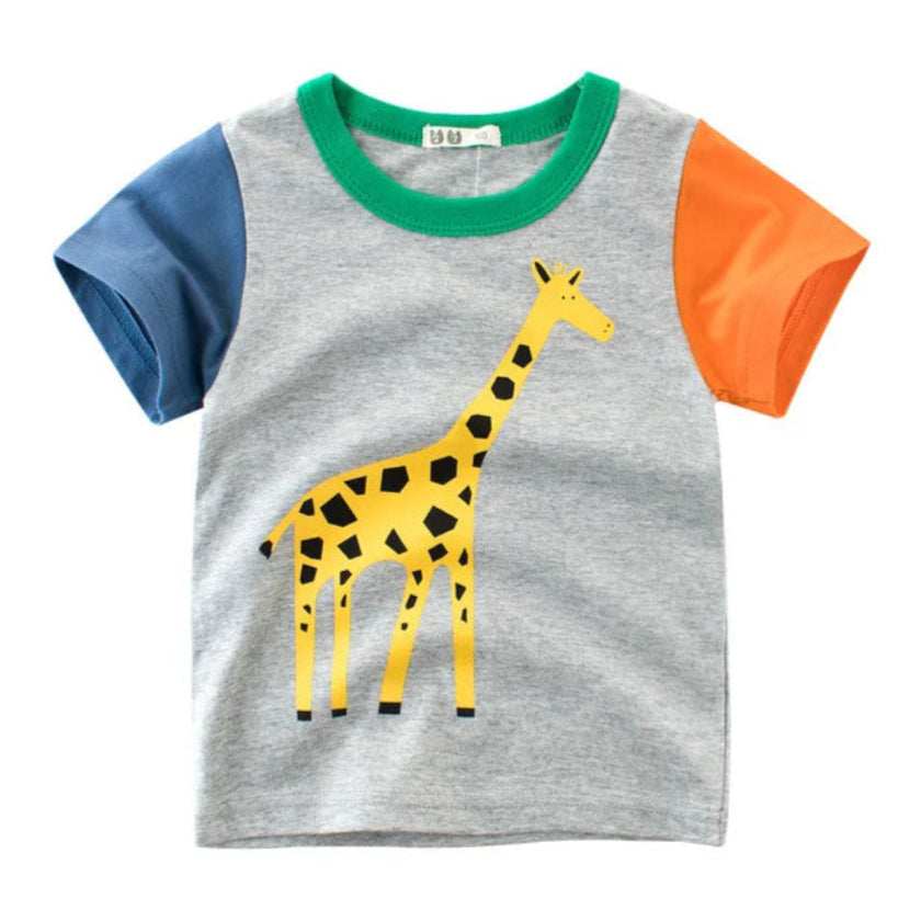 ONEAKIDS Baby & Toddler Outfits Giraffe / 2T Wild Whimsy Kids Animal Print Tee