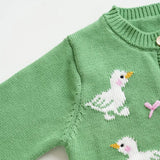 ONEAKIDS Baby & Toddler Outfits Girls' Duck Knit Cotton Cardigan