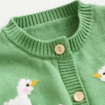ONEAKIDS Baby & Toddler Outfits Girls' Duck Knit Cotton Cardigan