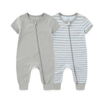 ONEAKIDS Baby & Toddler Outfits GRAY / 0-3M 2-Piece Unisex Baby Cotton Onesies