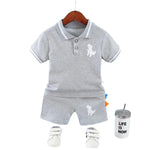 ONEAKIDS Baby & Toddler Outfits GRAY / 12-18M Boys' Dinosaur 2-Piece Matching Set