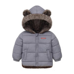 ONEAKIDS Baby & Toddler Outfits GRAY / 2T Bear Ear Winter Jacket with Ski Pants
