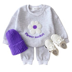 ONEAKIDS Baby & Toddler Outfits GRAY / 6-12M Flower Market 2-Piece Toddler Set