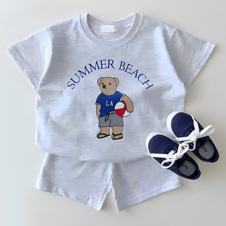ONEAKIDS Baby & Toddler Outfits GRAY / 6-12M Summer Beach 2-Piece Sets