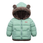 ONEAKIDS Baby & Toddler Outfits GREEN / 2T Bear Ear Winter Jacket with Ski Pants
