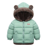 ONEAKIDS Baby & Toddler Outfits GREEN / 2T Bear Ear Winter Jacket with Ski Pants