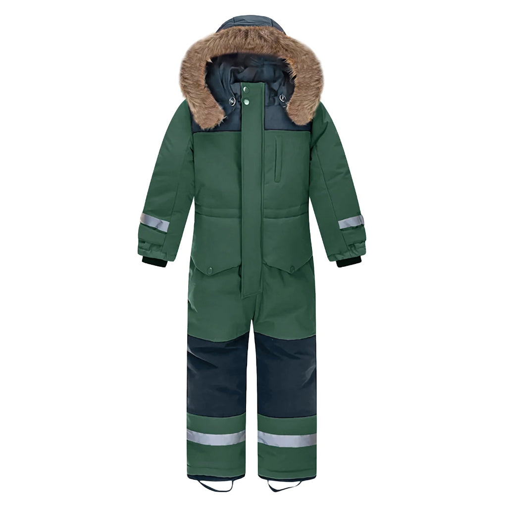 ONEAKIDS Baby & Toddler Outfits GREEN / 4T Unisex Ski Snowsuit for Little Girls & Boys