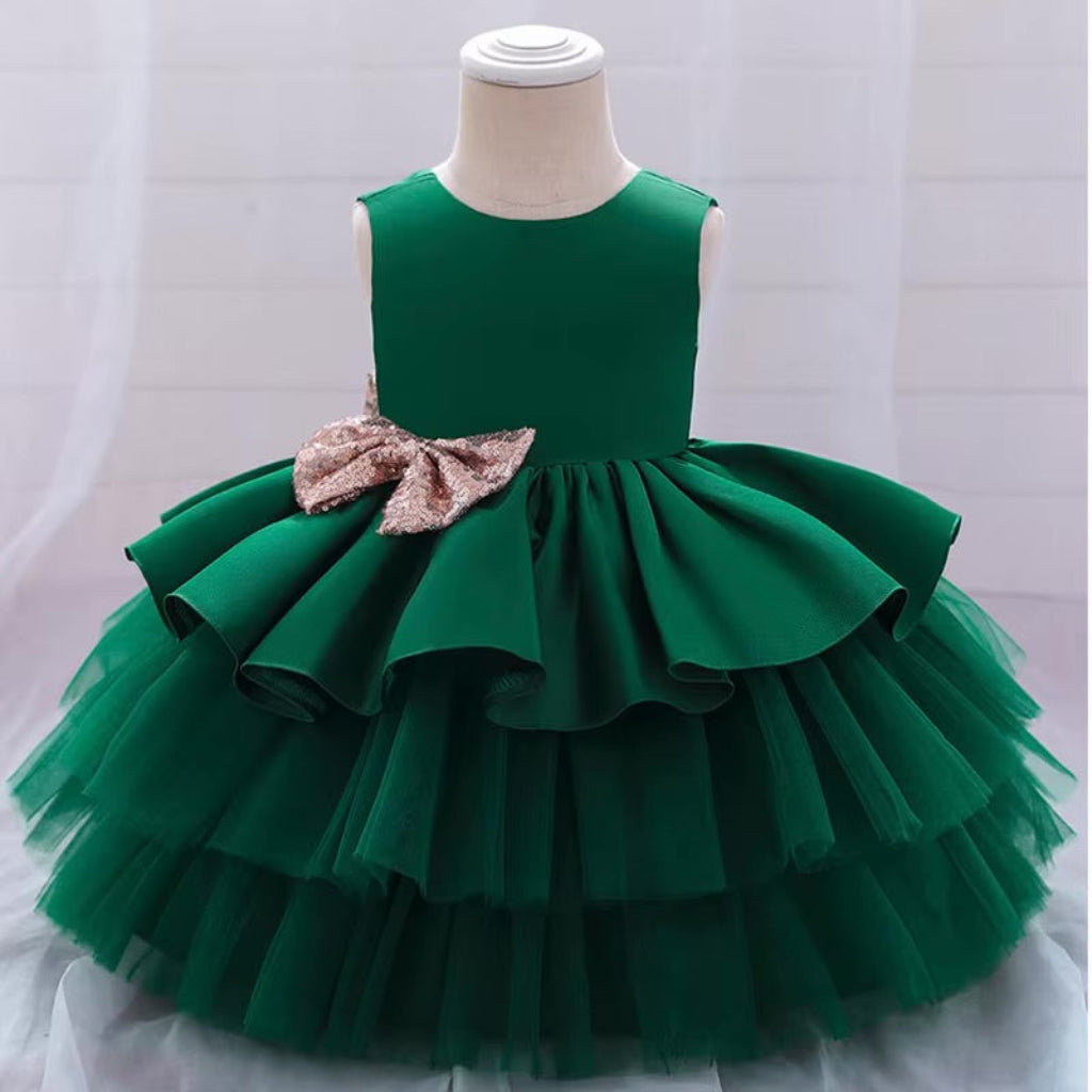 ONEAKIDS Baby & Toddler Outfits GREEN / 6-12M Luna Little Girls' Princess Dress
