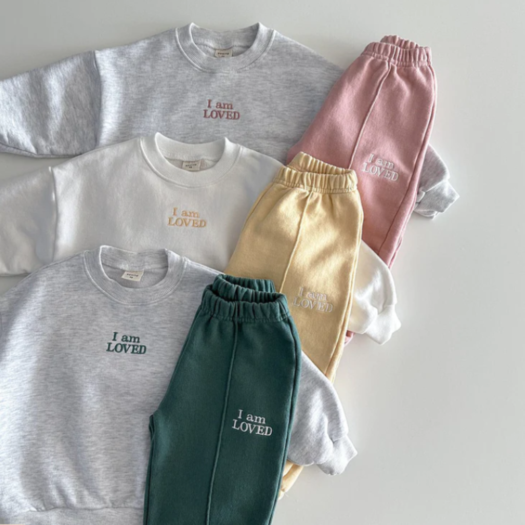ONEAKIDS Baby & Toddler Outfits I AM LOVED Organic Cotton Unisex Set
