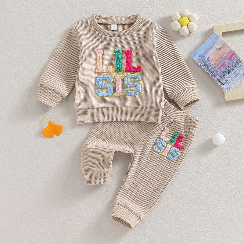 ONEAKIDS Baby & Toddler Outfits LIL SIS / 6-12M Lil Sis & Big Sis Matching Sets in Beige