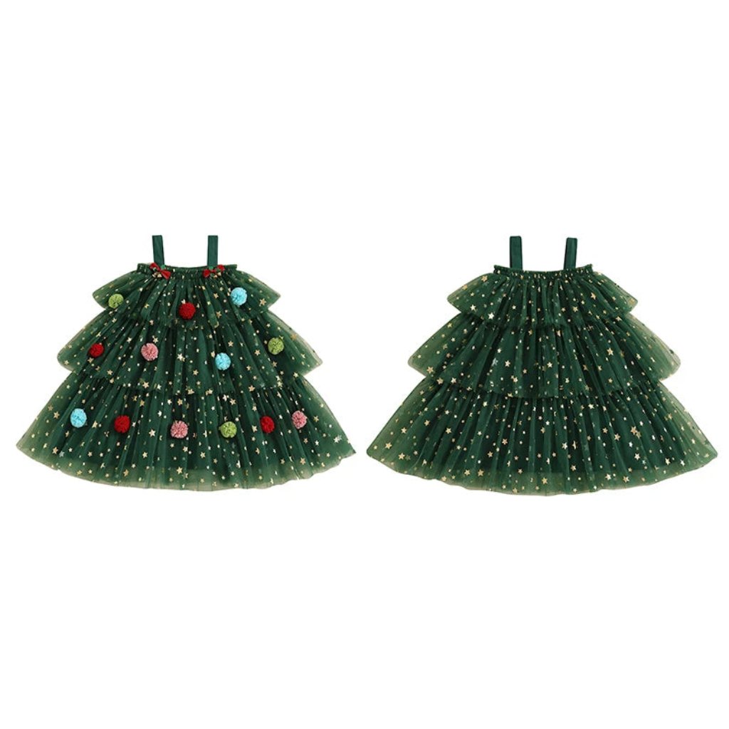ONEAKIDS Baby & Toddler Outfits Little Girls' Christmas Tree Dress