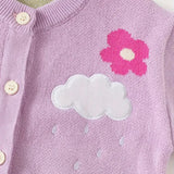 ONEAKIDS Baby & Toddler Outfits Little Girls' Floral Cardigan in Pink