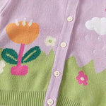 ONEAKIDS Baby & Toddler Outfits Little Girls' Floral Cardigan in Pink