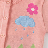 ONEAKIDS Baby & Toddler Outfits Little Girls' Floral Cardigan in Pink