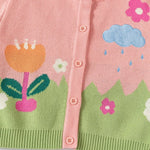 ONEAKIDS Baby & Toddler Outfits Little Girls' Floral Cardigan in Pink