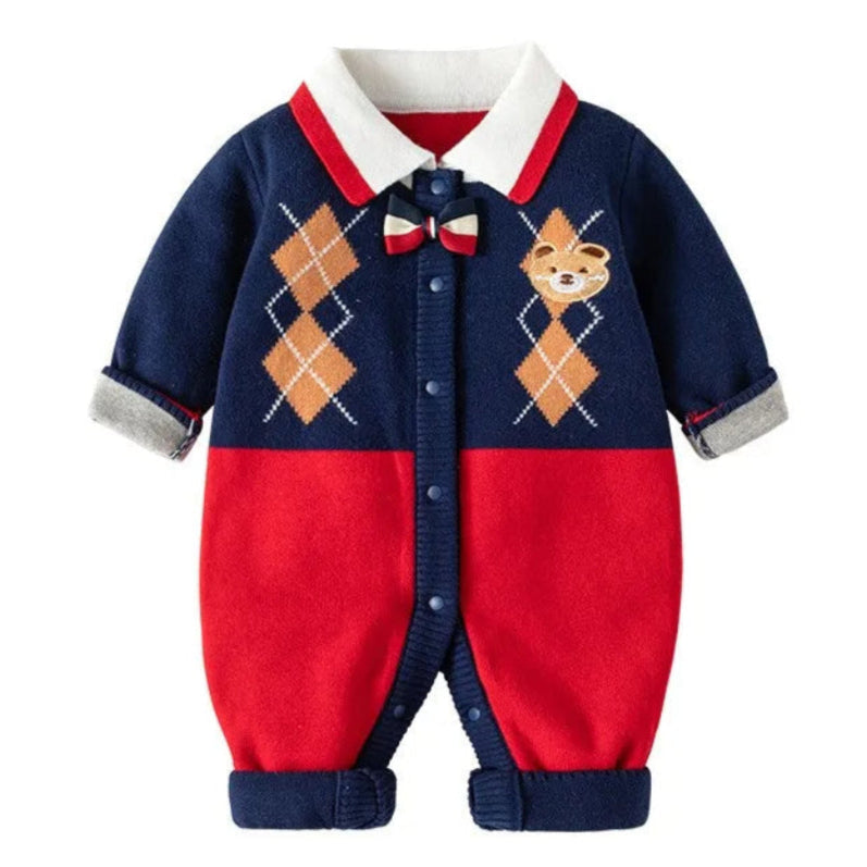 ONEAKIDS Baby & Toddler Outfits NAVY / 0-3M Henry Baby Knit Sweater Romper