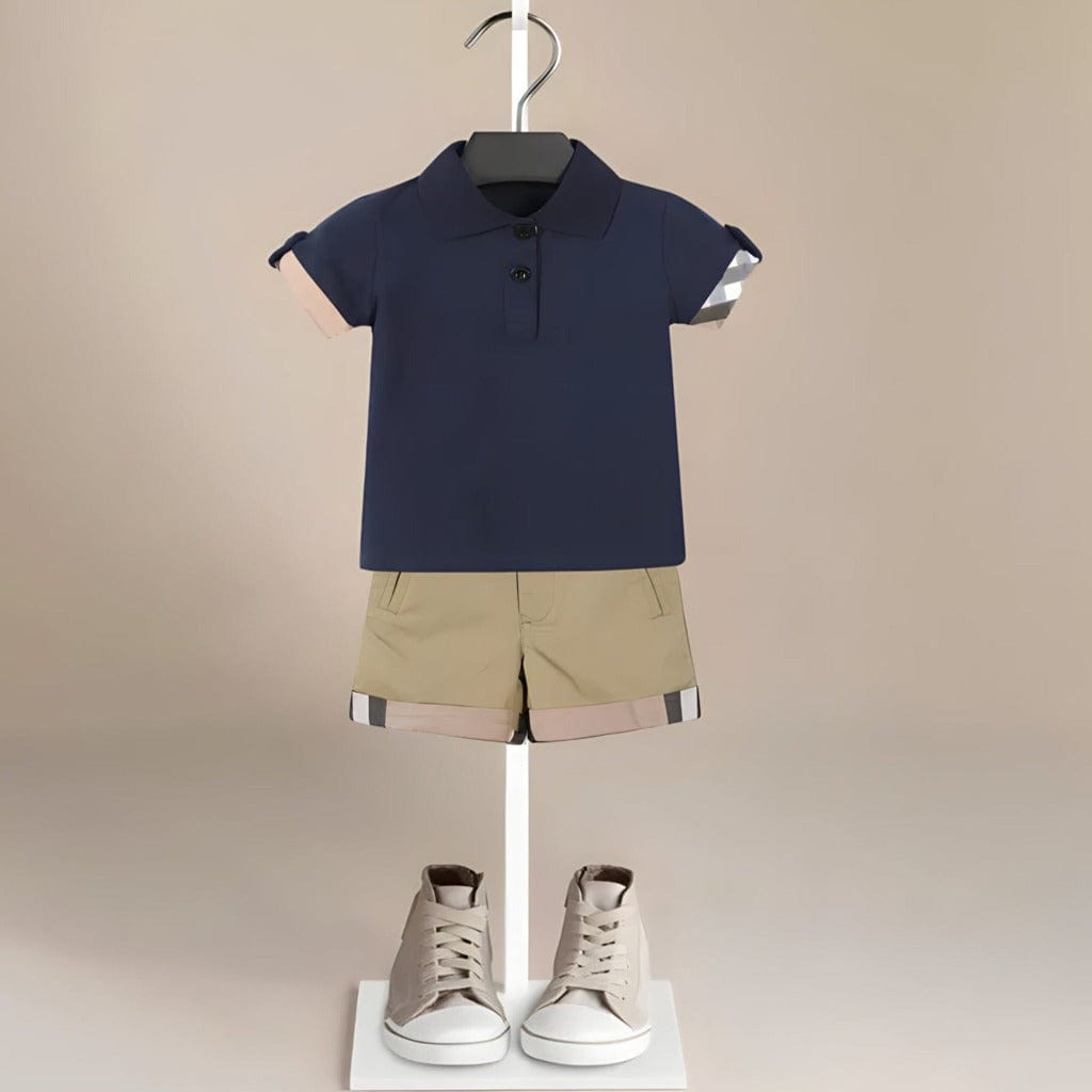 ONEAKIDS Baby & Toddler Outfits NAVY / 2T Top & Bottom Boys' Classic Set