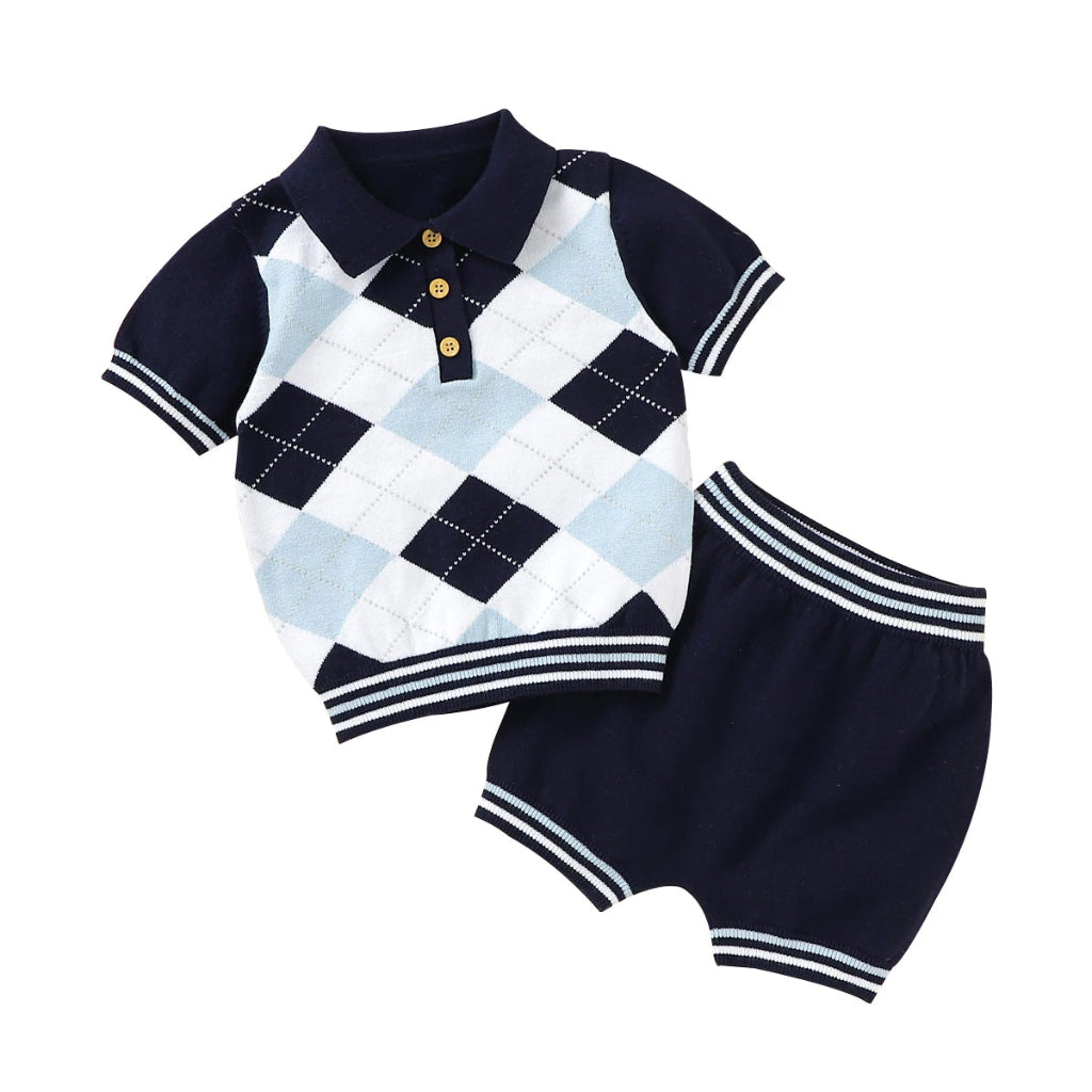 ONEAKIDS Baby & Toddler Outfits NAVY / 6-12M Athens Little Boys' Matching Set