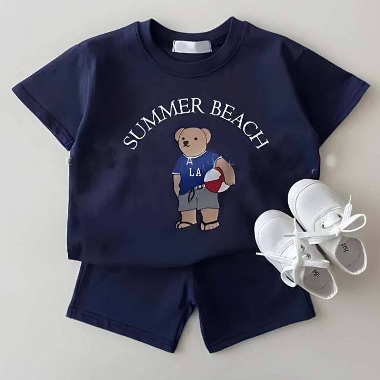 ONEAKIDS Baby & Toddler Outfits NAVY / 6-12M Summer Beach 2-Piece Sets