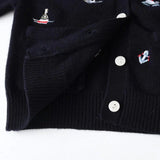 ONEAKIDS Baby & Toddler Outfits Navy-Blue Sailor Cardigan for little boys