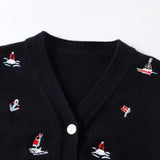 ONEAKIDS Baby & Toddler Outfits Navy-Blue Sailor Cardigan for little boys