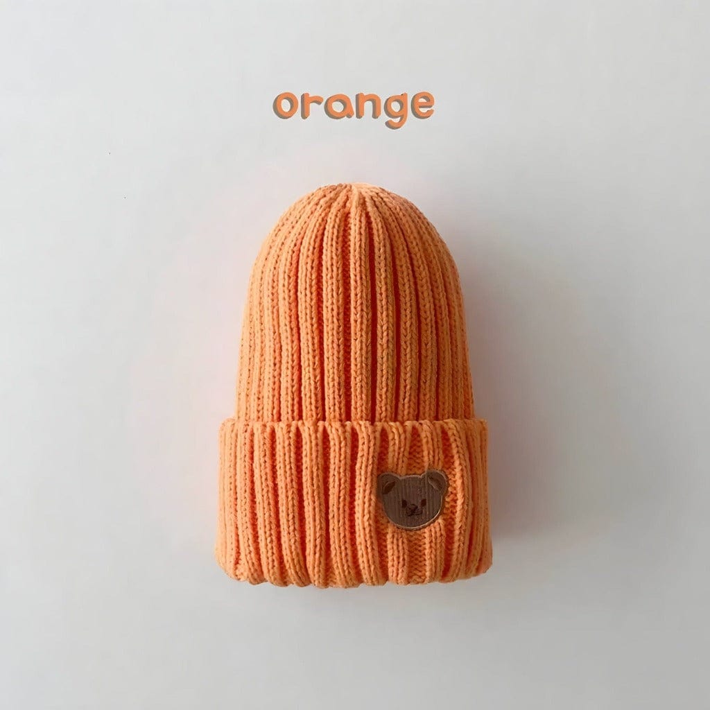 ONEAKIDS Baby & Toddler Outfits ORANGE / ONE SIZE- 1-5YEARS Winter Wool Embroidered Unisex Beanie / Hat