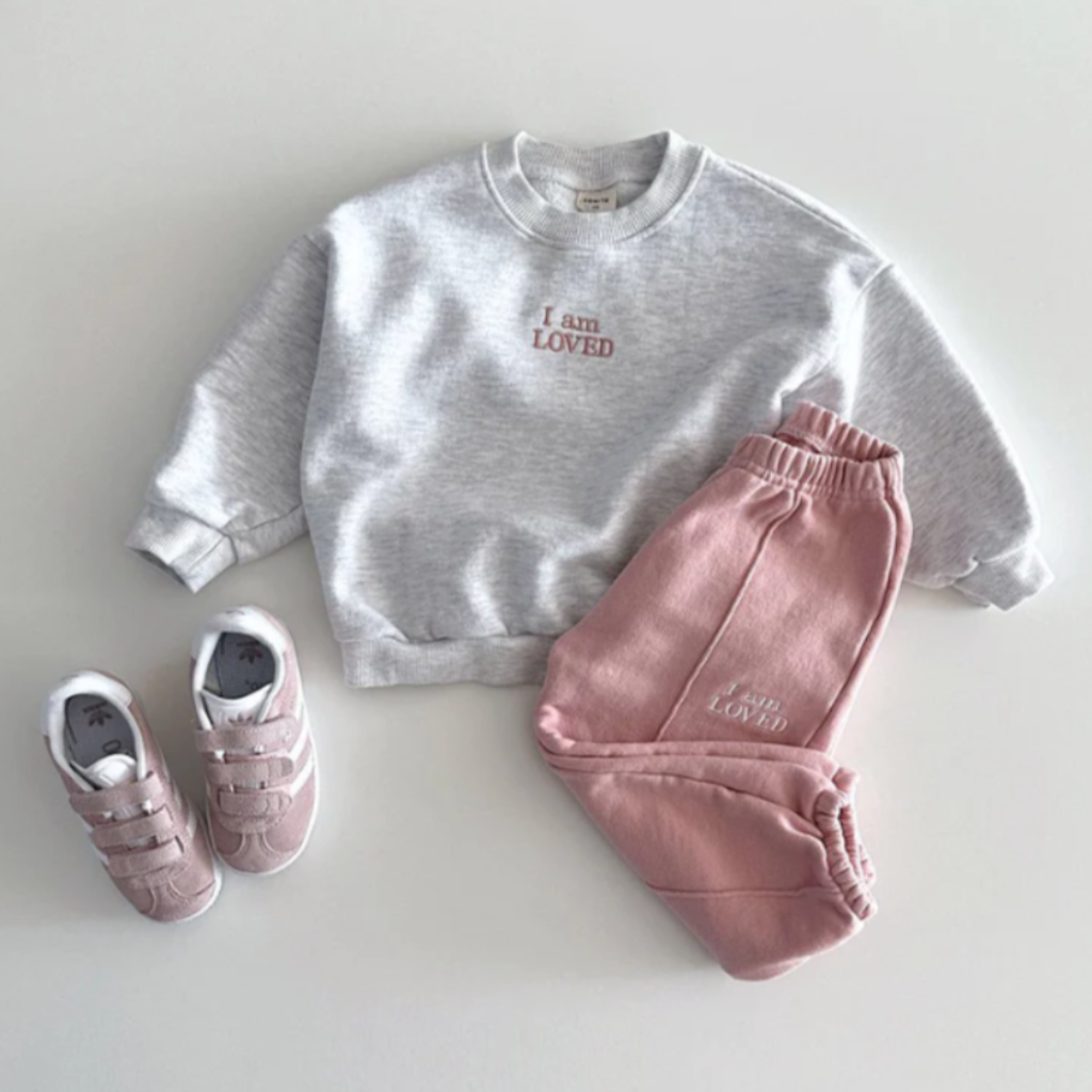 ONEAKIDS Baby & Toddler Outfits PINK / 12-18M I AM LOVED Organic Cotton Unisex Set