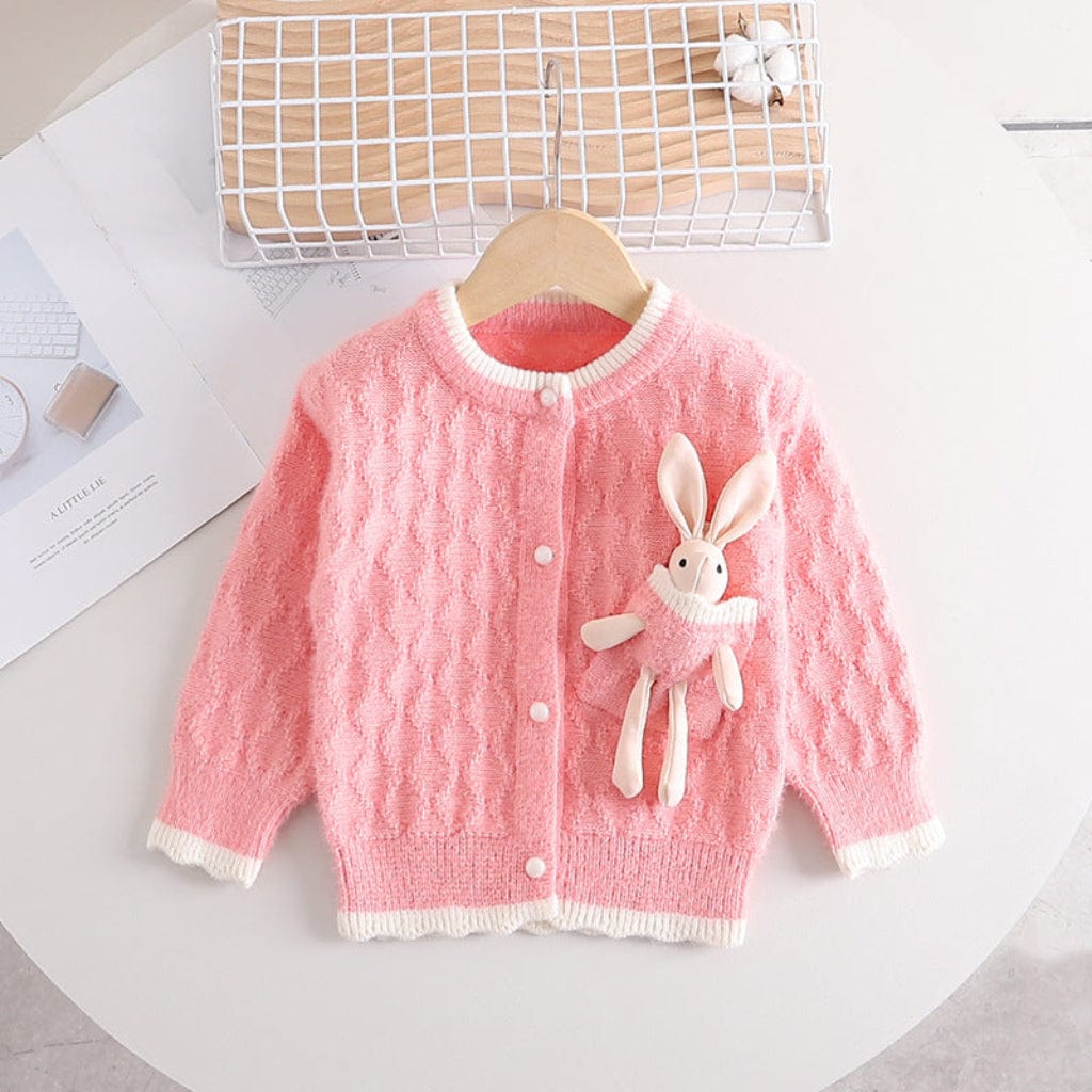 ONEAKIDS Baby & Toddler Outfits PINK / 2T Bunny boo Girls' Cardigan