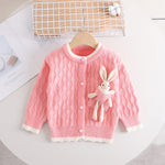 ONEAKIDS Baby & Toddler Outfits PINK / 2T Bunny boo Girls' Cardigan