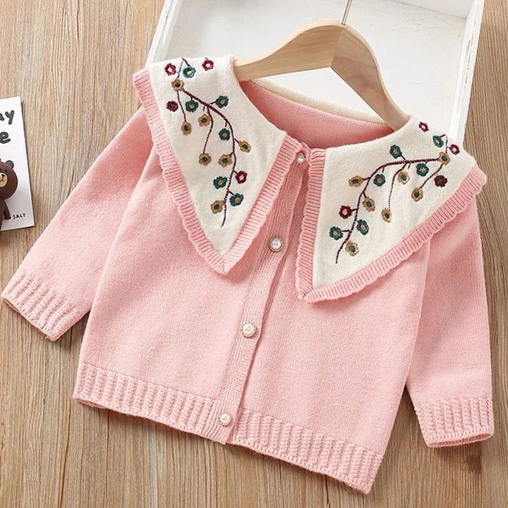 ONEAKIDS Baby & Toddler Outfits PINK / 2T Floral Knitted Cardigan