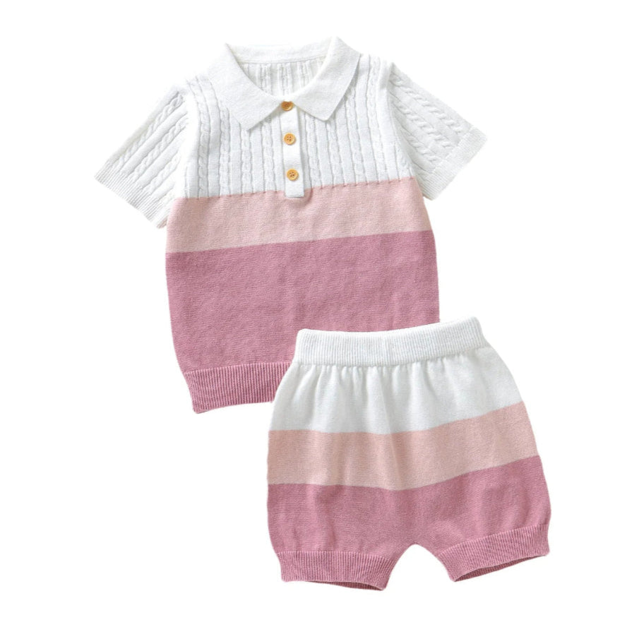 ONEAKIDS Baby & Toddler Outfits PINK / 3-6M Island Toddler Boys' Lightweight Knit Set
