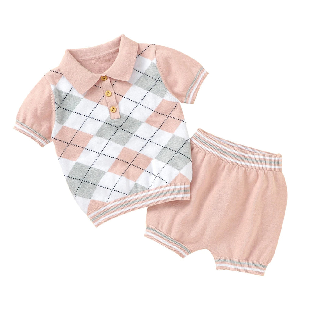 ONEAKIDS Baby & Toddler Outfits PINK / 6-12M Athens Little Boys' Matching Set