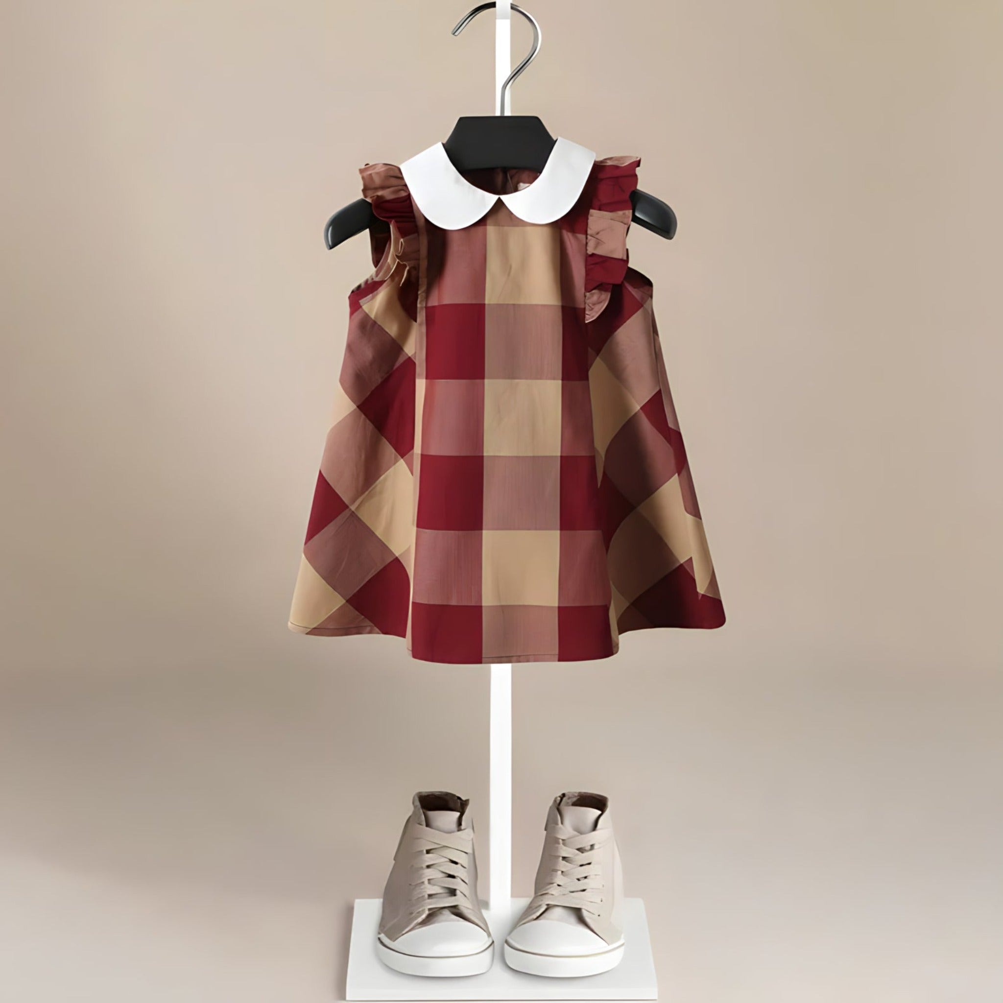ONEAKIDS Baby & Toddler Outfits RED / 12-18M Aurora Vintage Plaid Girls' Dress