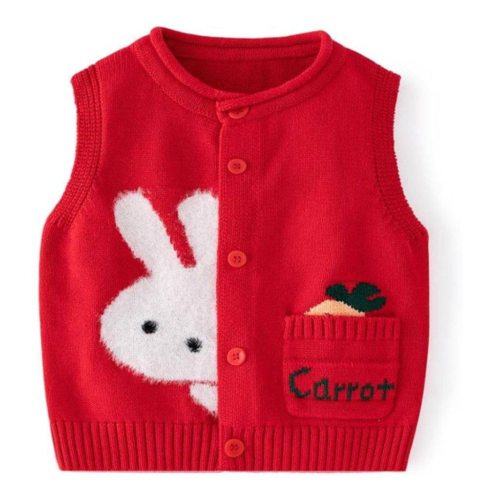 ONEAKIDS Baby & Toddler Outfits RED / 3-6M Rabbit Ears Baby Vest