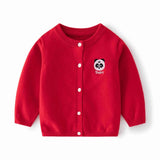 ONEAKIDS Baby & Toddler Outfits RED / 6-12M Panda Parker Unisex Cardigan for Kids