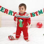 ONEAKIDS Baby & Toddler Outfits Red Holiday Jumpsuit for Babies & Toddlers